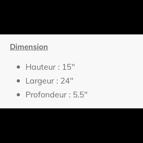 Wall decorative metal shelf ( 24 inchs ) - Picture 3 of 3